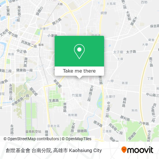 創世基金會 台南分院地圖