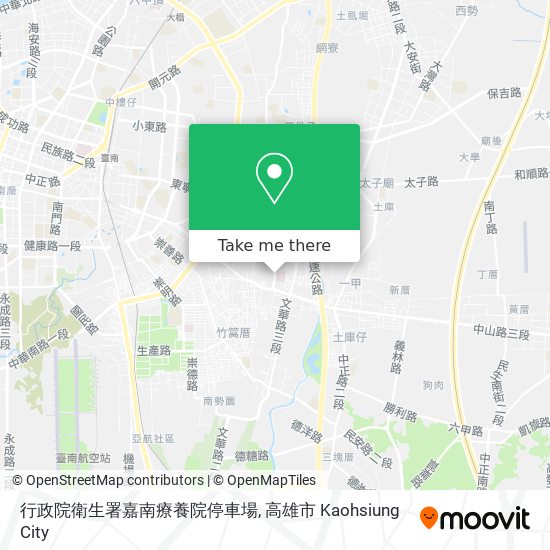 行政院衛生署嘉南療養院停車場 map