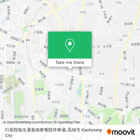 行政院衛生署嘉南療養院停車場地圖