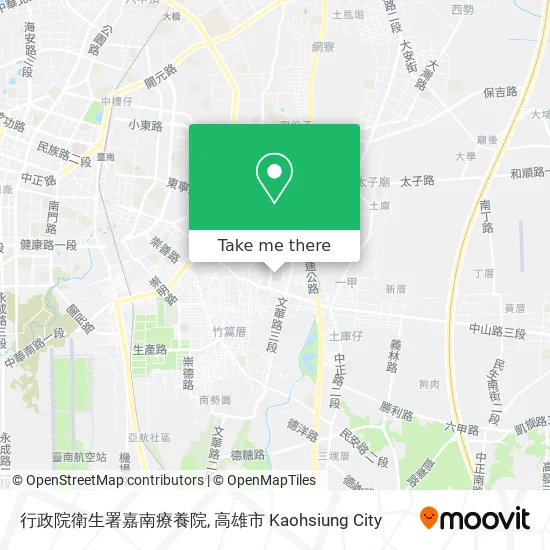 行政院衛生署嘉南療養院地圖