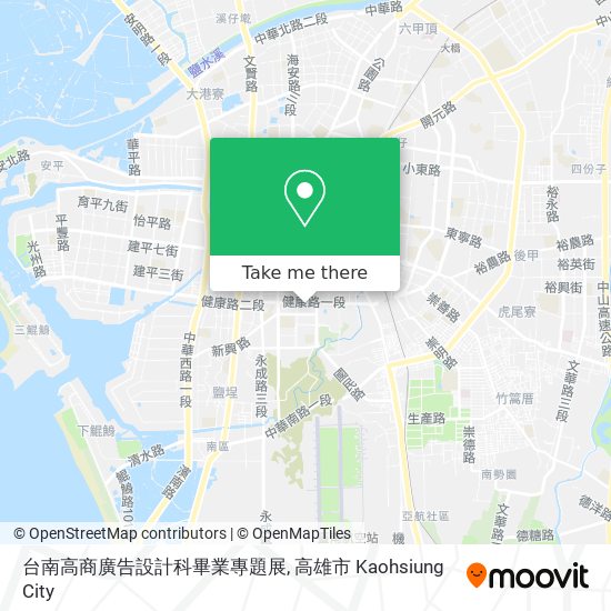 台南高商廣告設計科畢業專題展 map