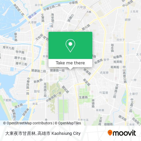 大東夜市甘蔗林 map
