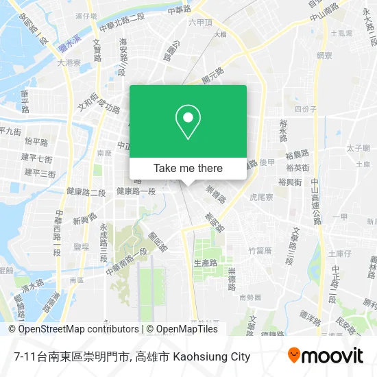 7-11台南東區崇明門市 map