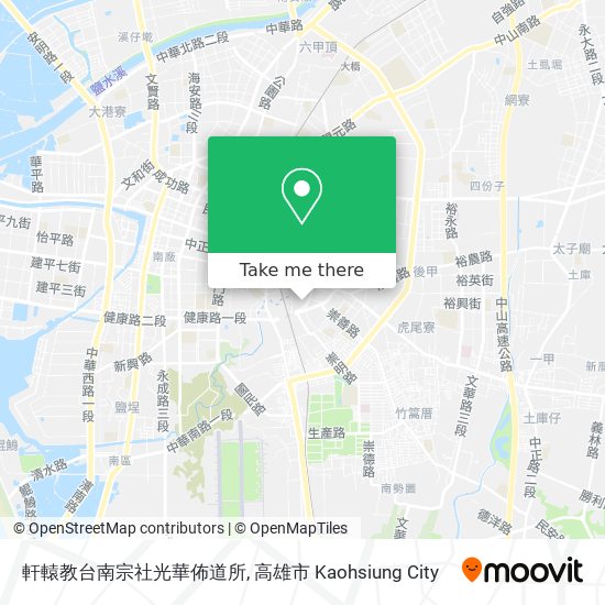 軒轅教台南宗社光華佈道所 map