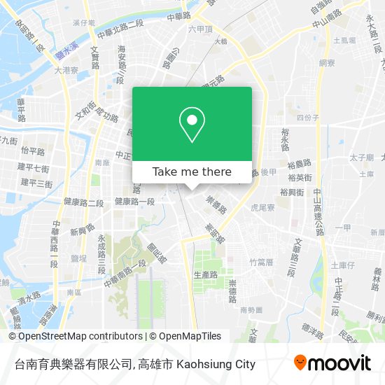 台南育典樂器有限公司地圖