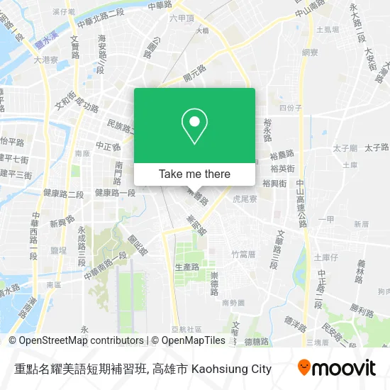 重點名耀美語短期補習班 map