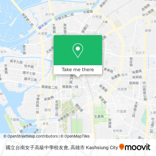 國立台南女子高級中學校友會地圖