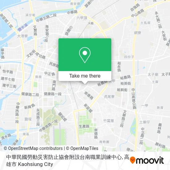 中華民國勞動災害防止協會附設台南職業訓練中心 map