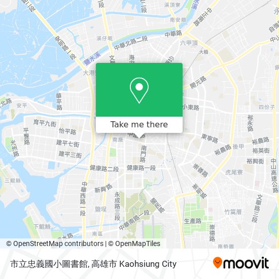 市立忠義國小圖書館地圖