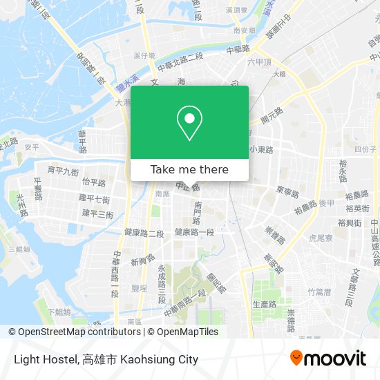 Light Hostel map