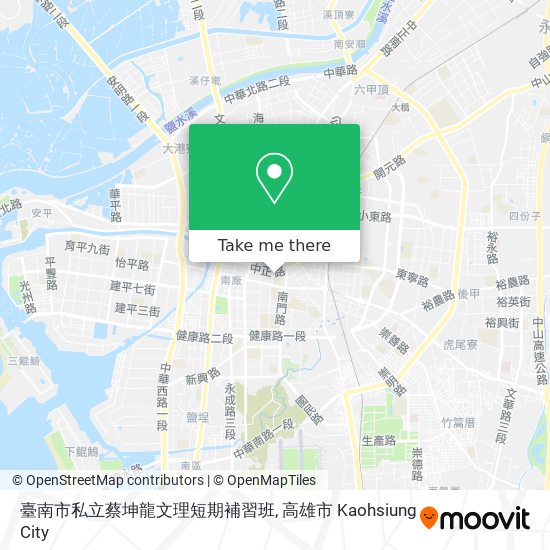 臺南市私立蔡坤龍文理短期補習班 map