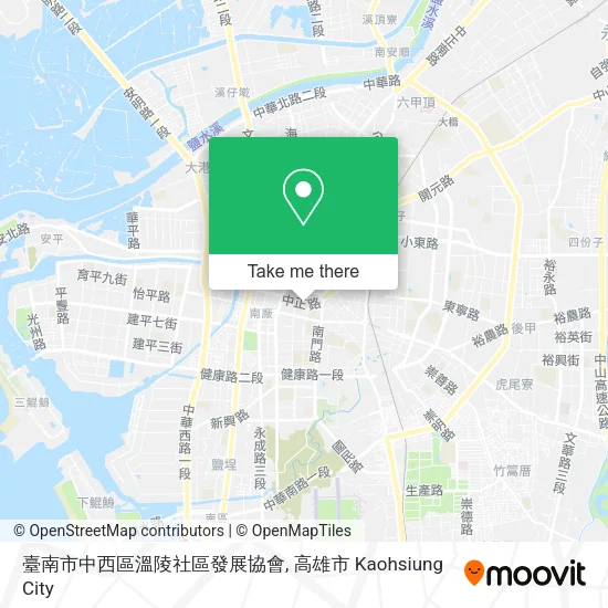 臺南市中西區溫陵社區發展協會地圖