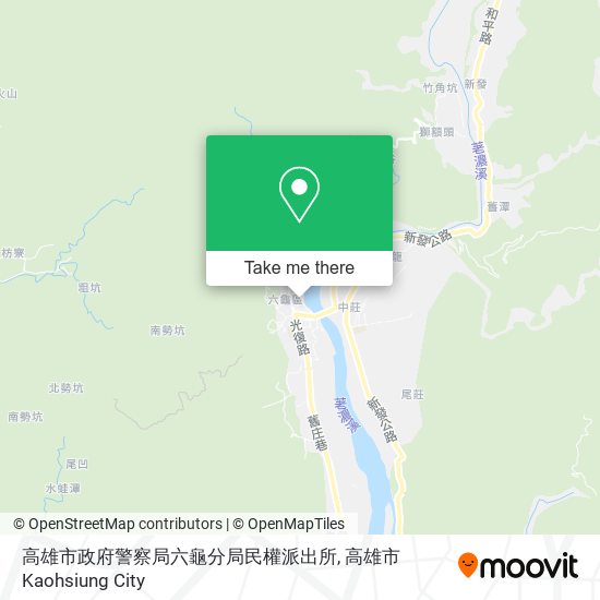 高雄市政府警察局六龜分局民權派出所地圖