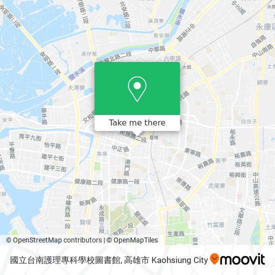 國立台南護理專科學校圖書館 map
