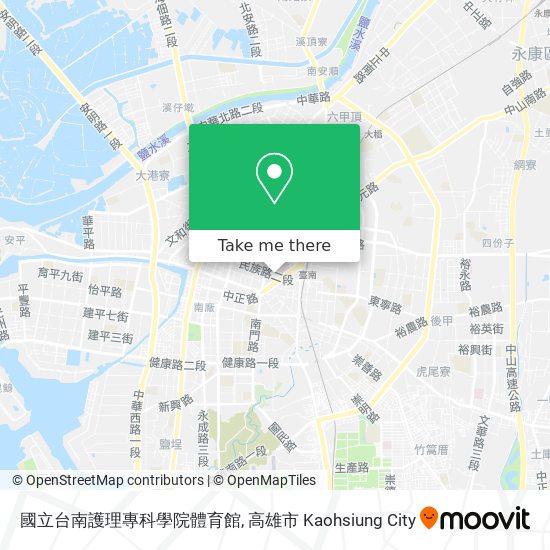 國立台南護理專科學院體育館 map