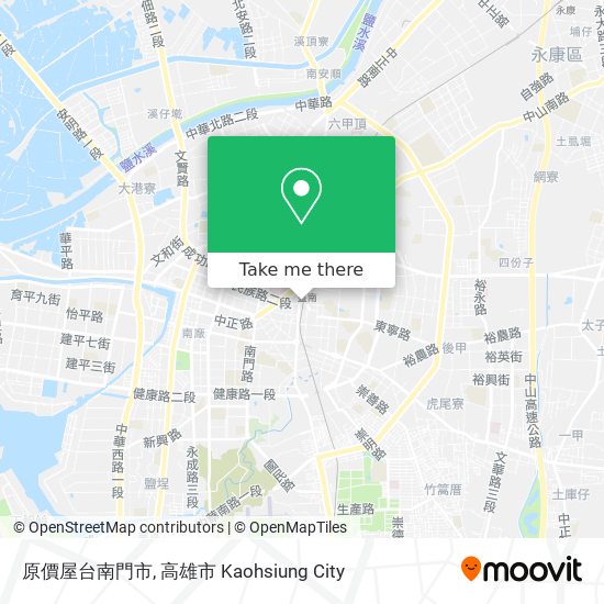 原價屋台南門市 map