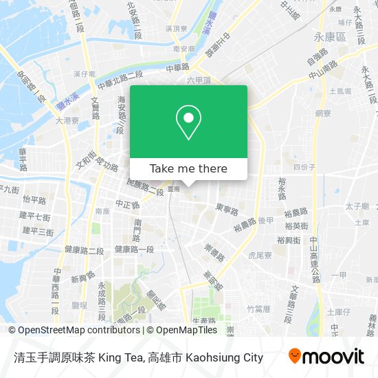 清玉手調原味茶 King Tea map