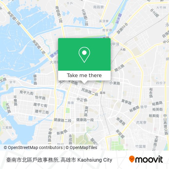 臺南市北區戶政事務所 map
