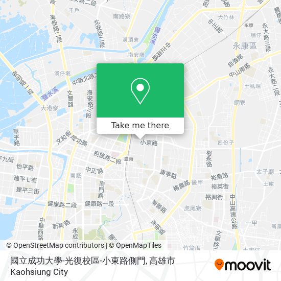 國立成功大學-光復校區-小東路側門 map