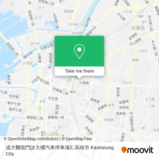 成大醫院門診大樓汽車停車場2地圖