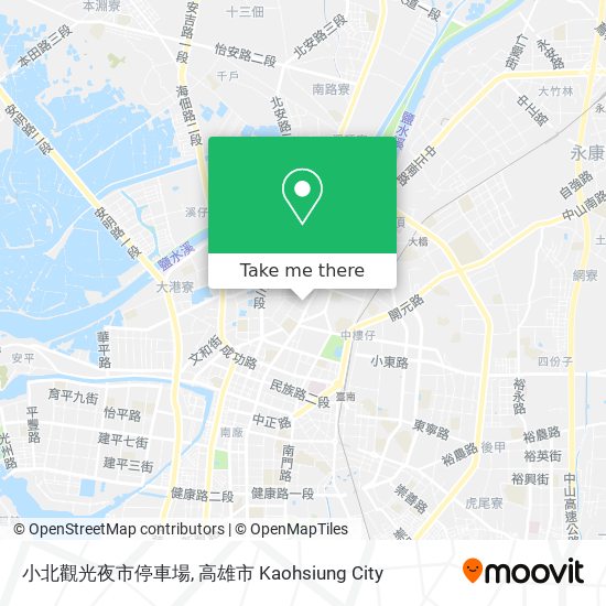 小北觀光夜市停車場 map