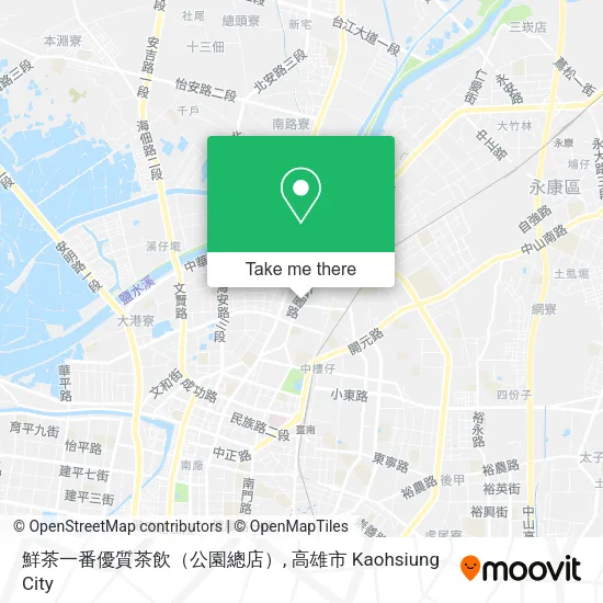鮮茶一番優質茶飲（公園總店） map