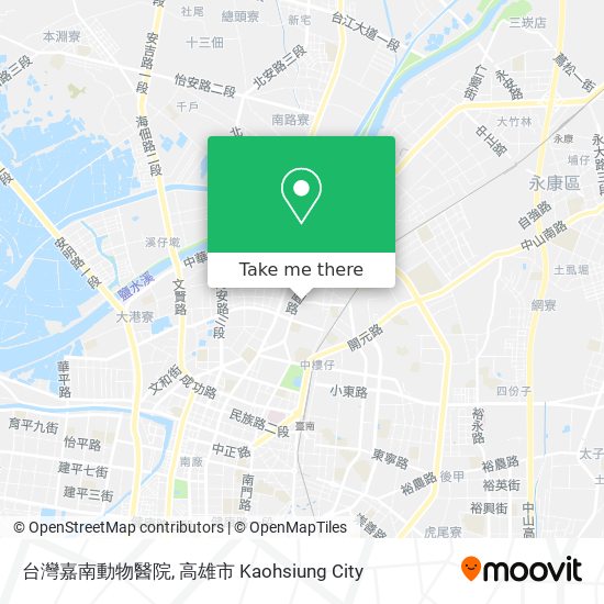 台灣嘉南動物醫院地圖