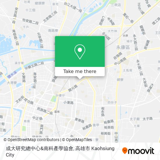 成大研究總中心&南科產學協會 map