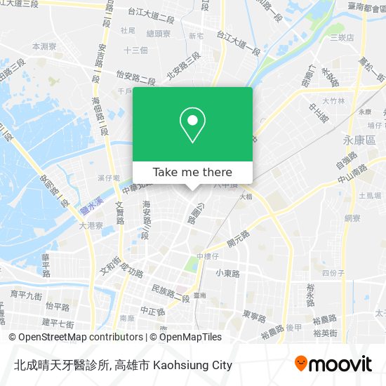 北成晴天牙醫診所 map
