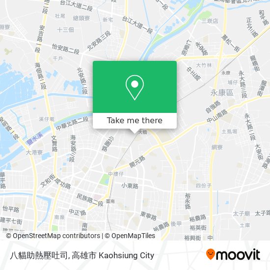 八貓助熱壓吐司地圖