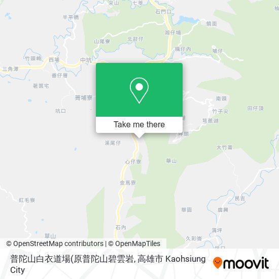 普陀山白衣道場 map