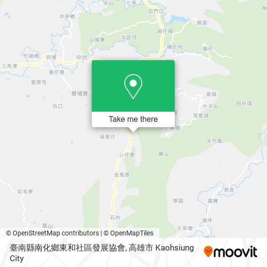 臺南縣南化鄉東和社區發展協會地圖