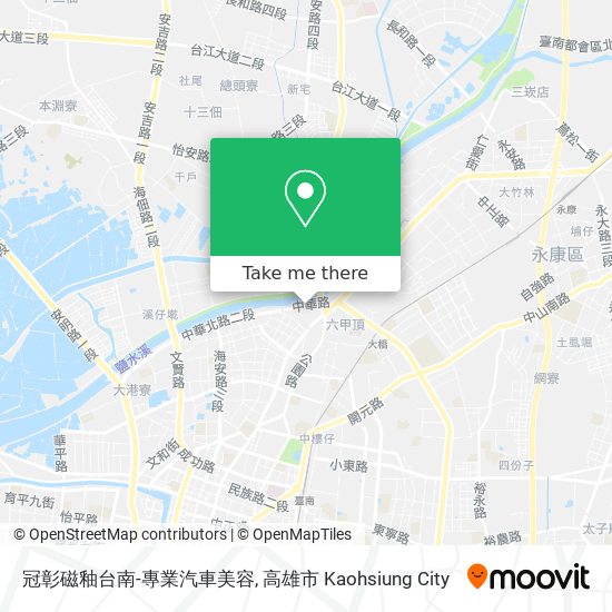 冠彰磁釉台南-專業汽車美容地圖