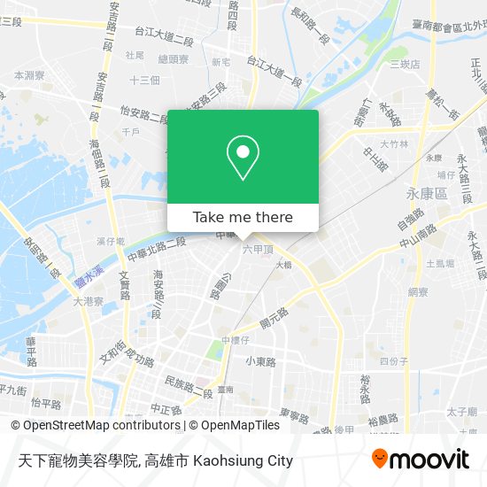 天下寵物美容學院地圖