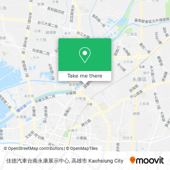 佳德汽車台南永康展示中心地圖