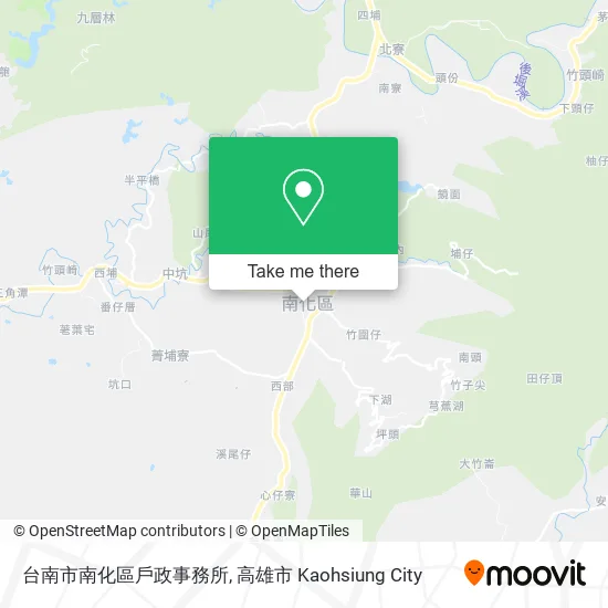 台南市南化區戶政事務所地圖