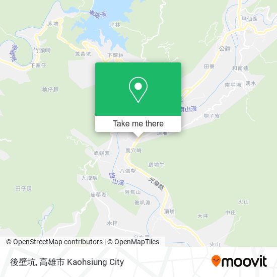 後壁坑地圖