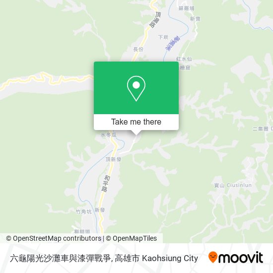 六龜陽光沙灘車與漆彈戰爭 map