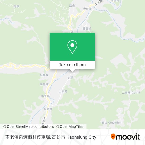 不老溫泉渡假村停車場地圖
