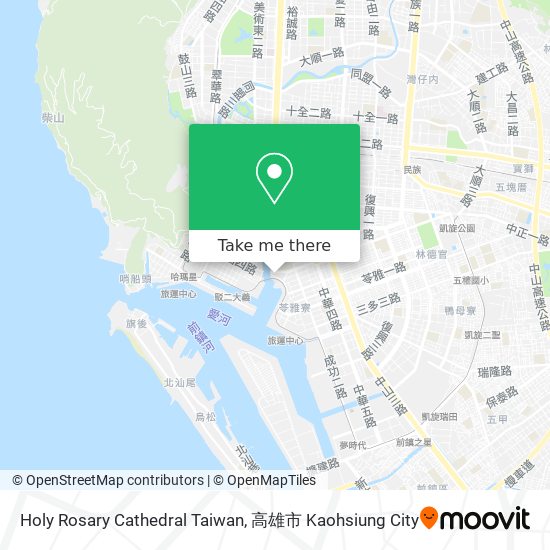 Holy Rosary Cathedral Taiwan map