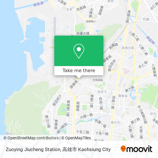 Zuoying Jiucheng Station地圖