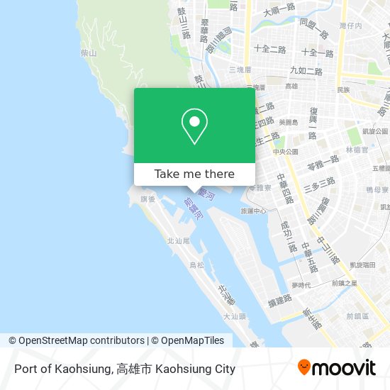 Port of Kaohsiung map
