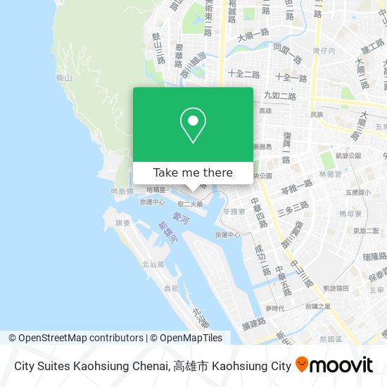 City Suites Kaohsiung Chenai map