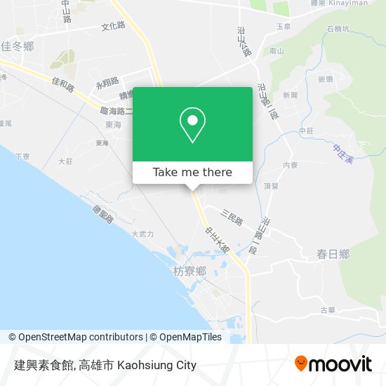 建興素食館 map