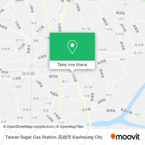 Taiwan Sugar Gas Station map