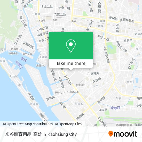 米谷體育用品地圖