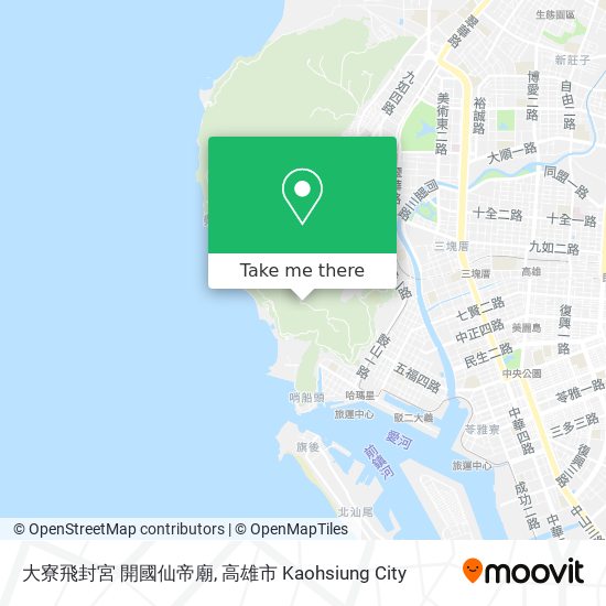 大寮飛封宮 開國仙帝廟 map