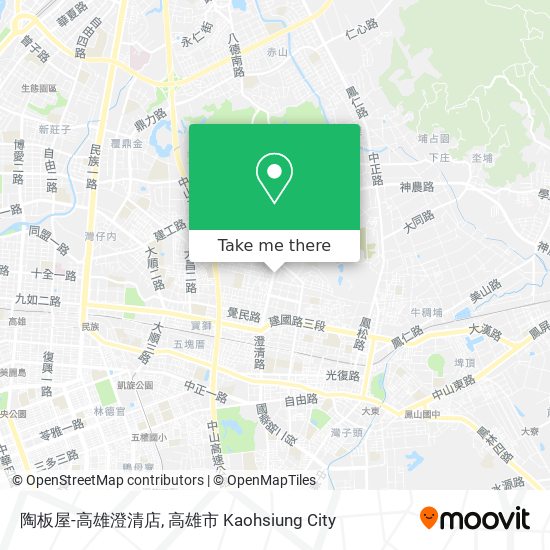 陶板屋-高雄澄清店 map