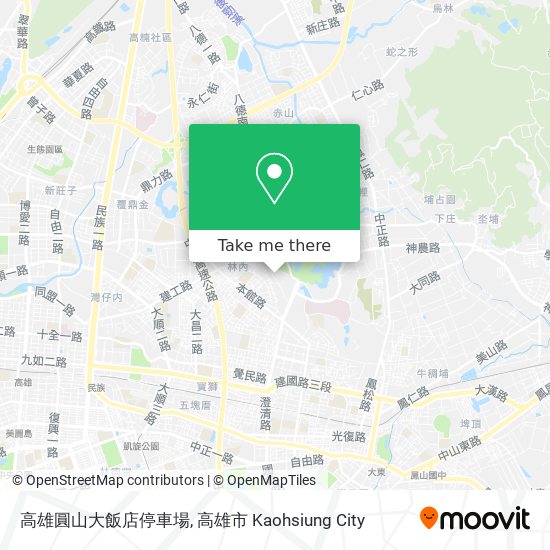 高雄圓山大飯店停車場 map
