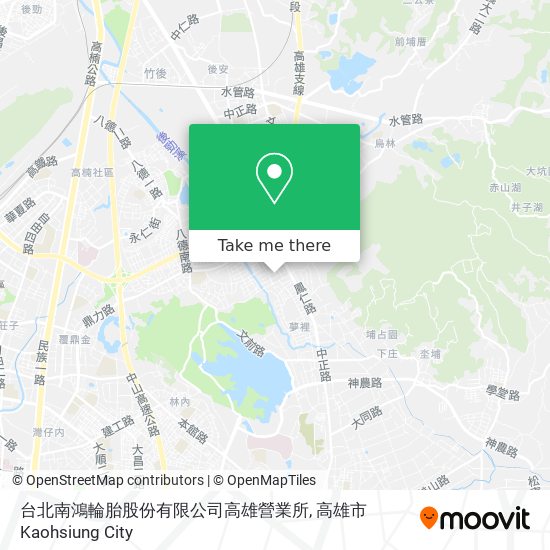 台北南鴻輪胎股份有限公司高雄營業所地圖